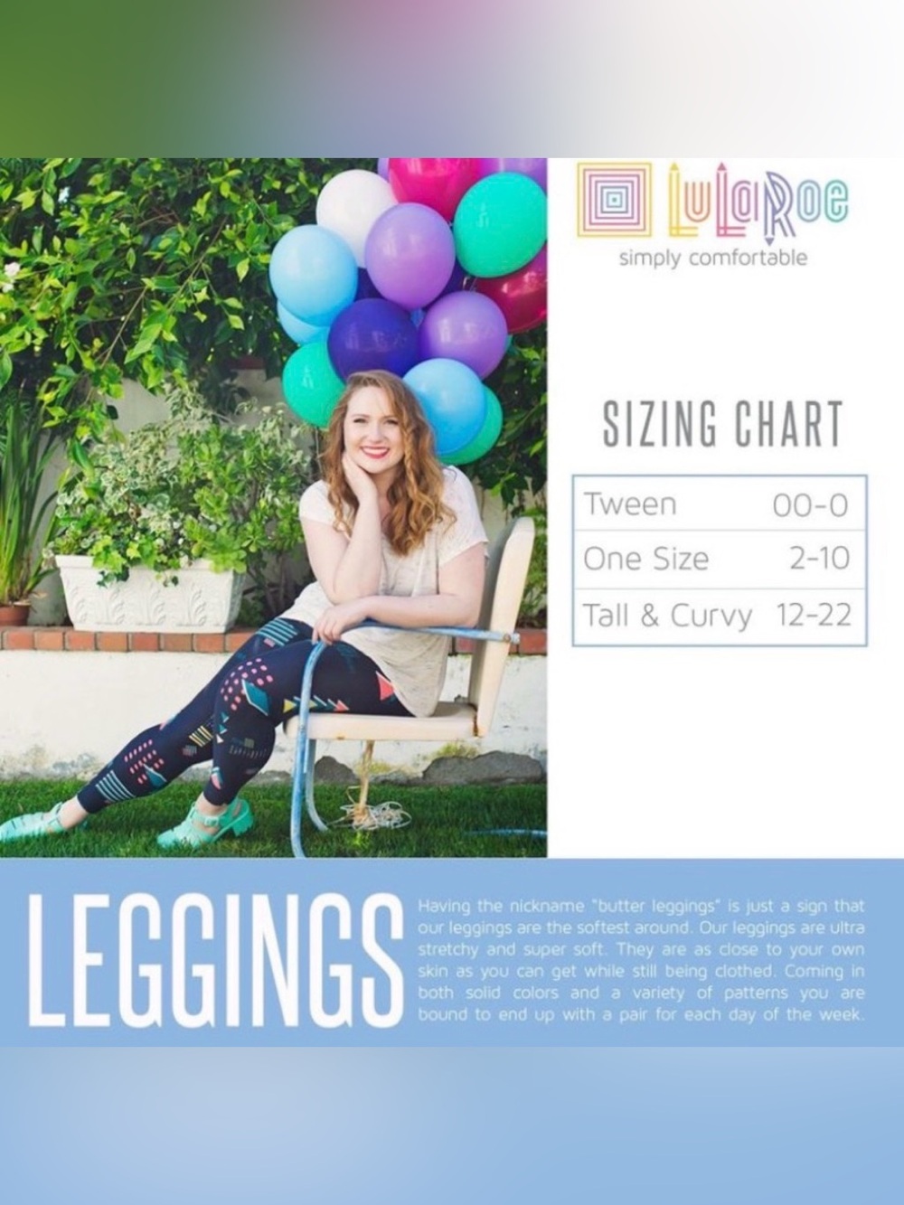 LuLaRoe Purple & Green Spider Stripe Leggings - Picture 2 of 5